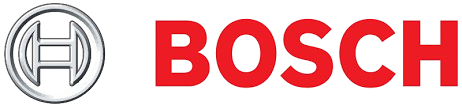 Bosch logo with red text and silver emblem